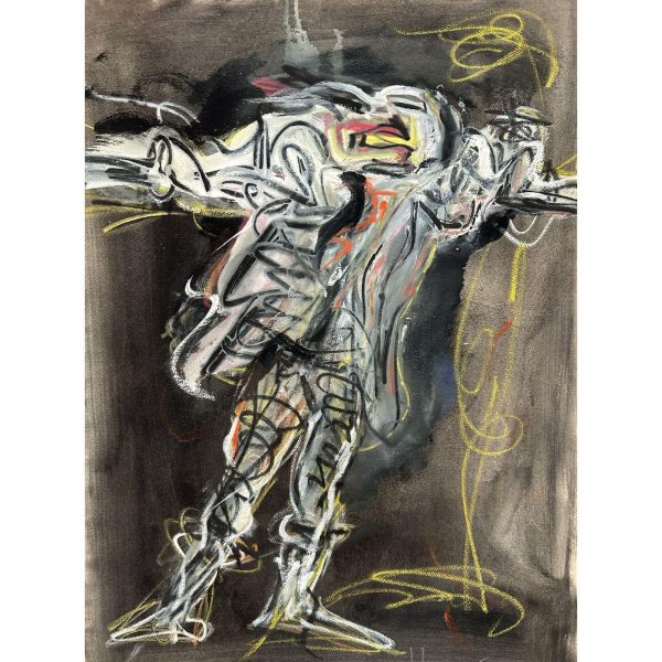 Iberê guache e lápis 70 x 50